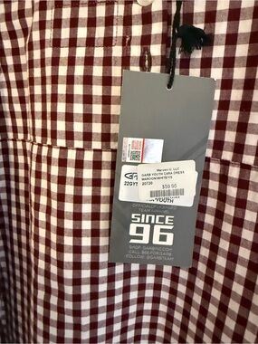 Maroon & White girls dress